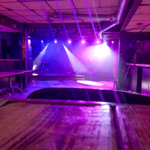 Pixel mapped wash lights and moving heads at Rubbles Bar, installed by DMX lighting experts